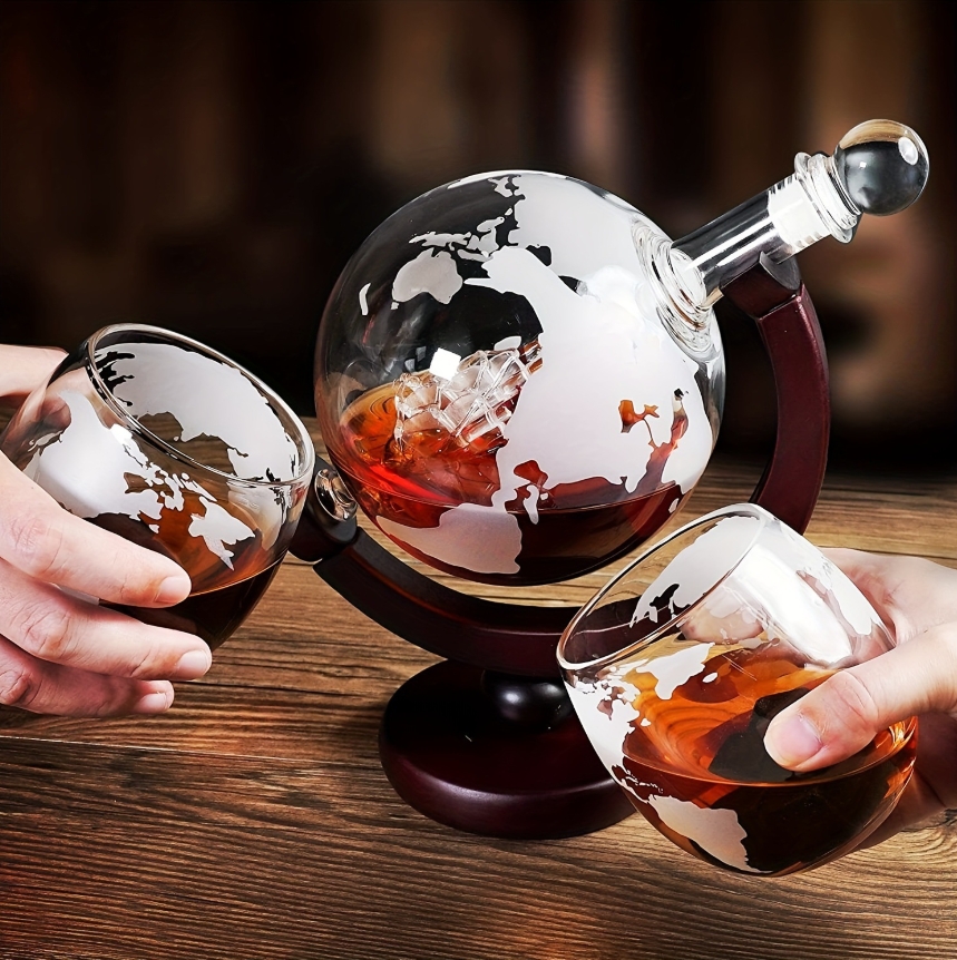Globe Shaped Whiskey Decanter  - Decanter Globe Set recension och pris
