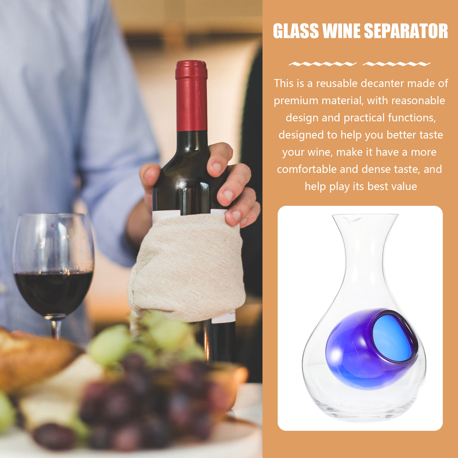 Reusable Wine Decanter Premium - Home Bar Supplies recension och pris
