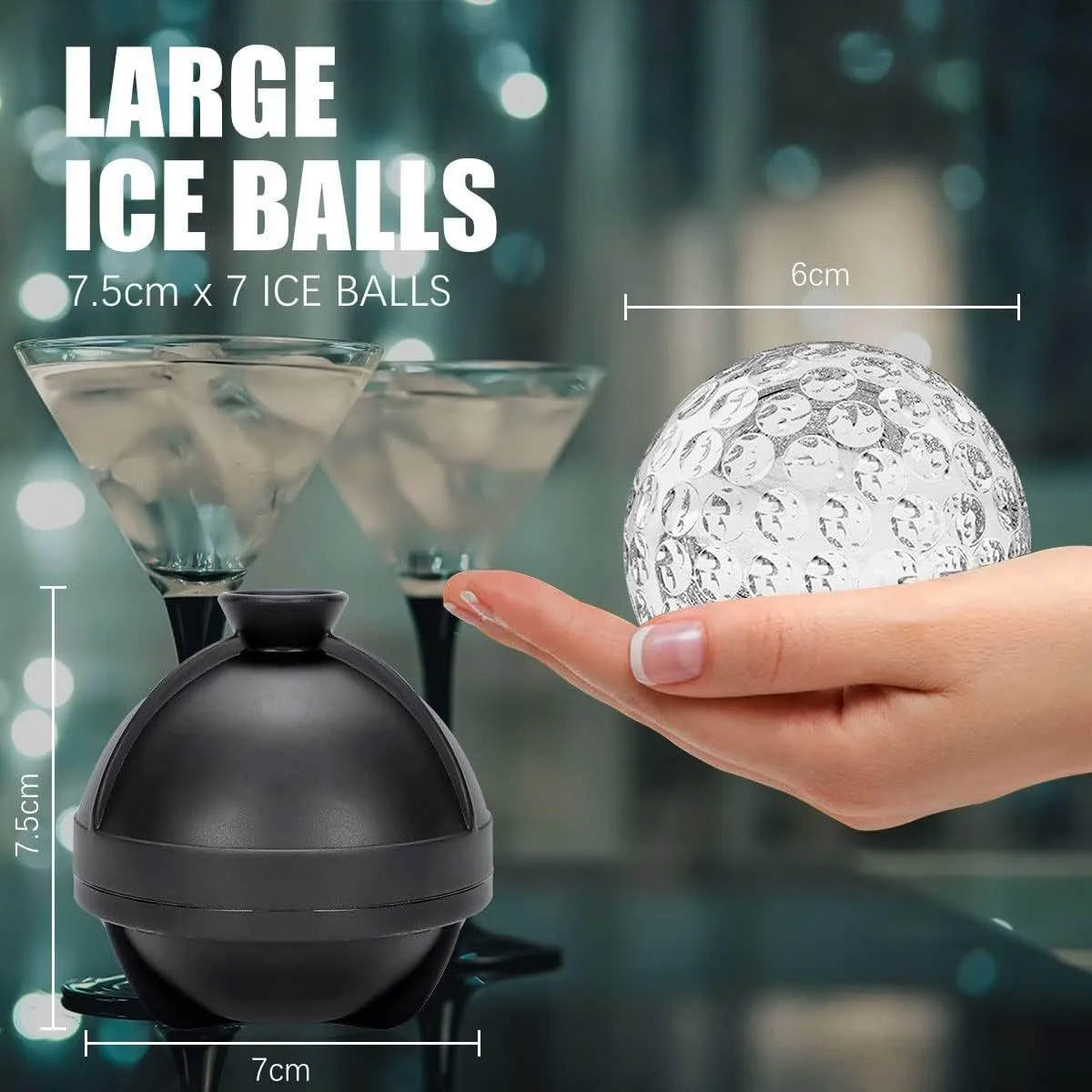 Food Grade Silicone Ice Ball M - Ice Mold Sphere recension och pris