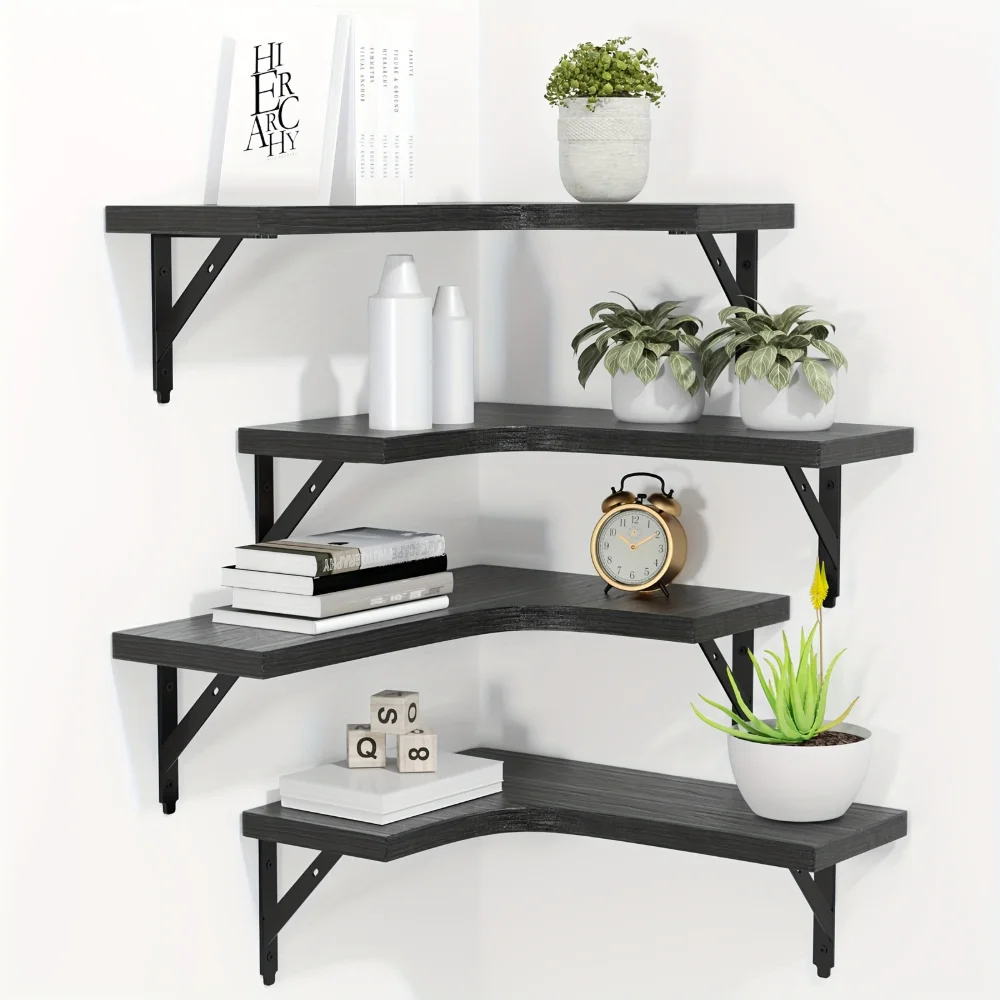 Natural Wood Grain Floating Sh - Home Bar Shelf recension och pris