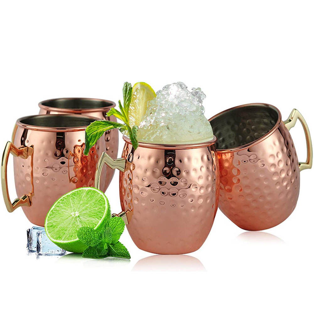 2pcs 100% Handmade 18oz Hammer - Mule Copper Mug recension och pris