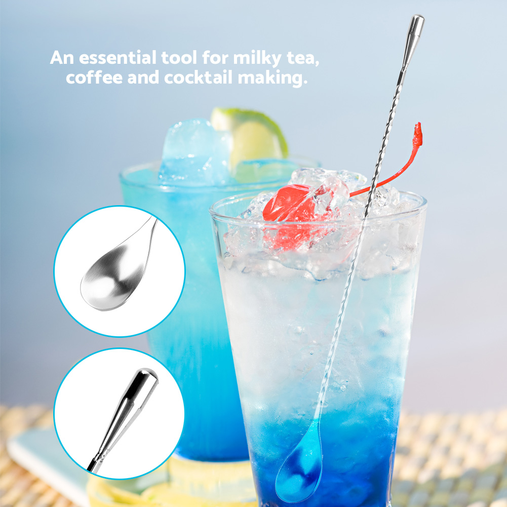 Stainless Steel Bar Spoon Long - Bar Spoon Twisted recension och pris