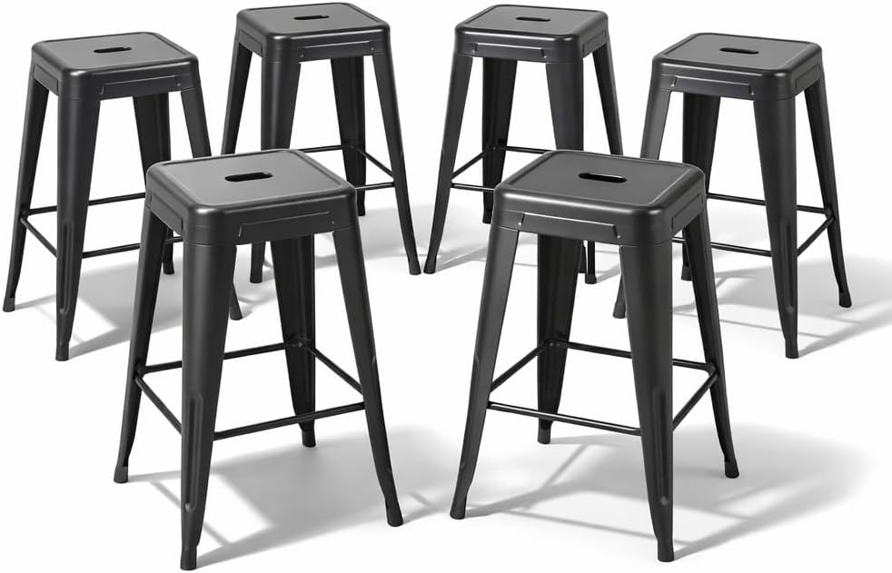 Midnight Black Metal Counter H - Home Bar Seating recension och pris