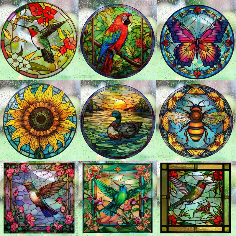 Retro Colorful Stained Humming - Old Fashioned Glass recension och pris