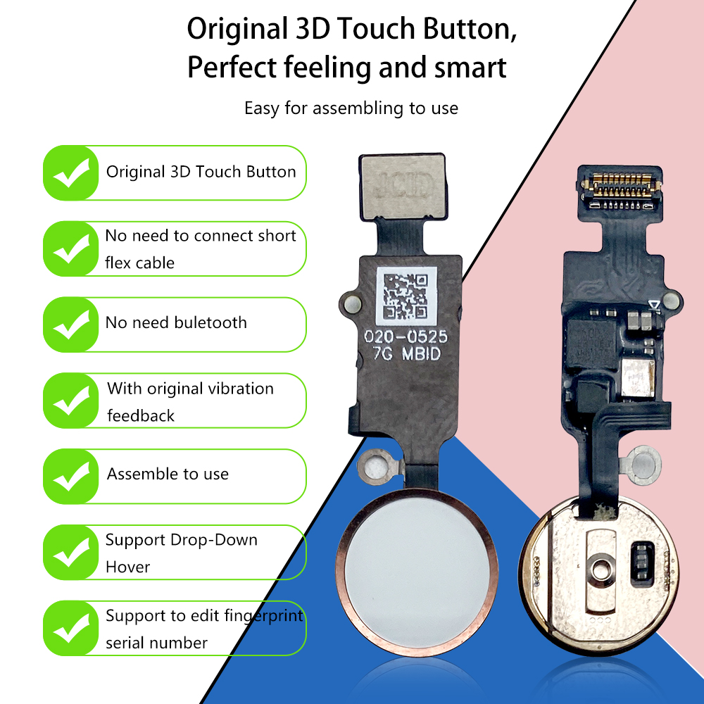 JC 6th 3D Home Button Flex For - Home Bar Iphone recension och pris