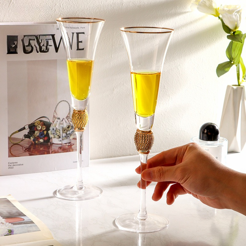 Luxury Diamond Gold Rim Highba - Highball Glass Set recension och pris