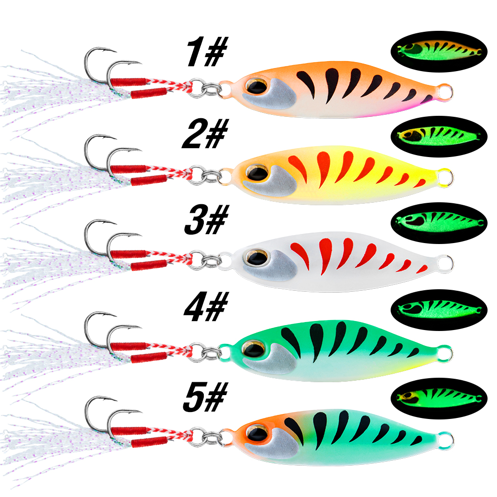 5Pcs Jig Bait 7G/10G/15G/20G S - Jigger Double Sided recension och pris