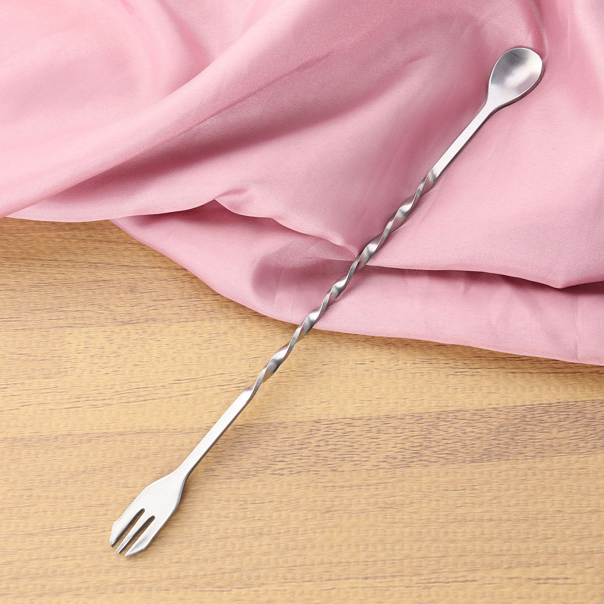 304 Stainless Steel Cocktail T - Bar Spoon Twisted recension och pris