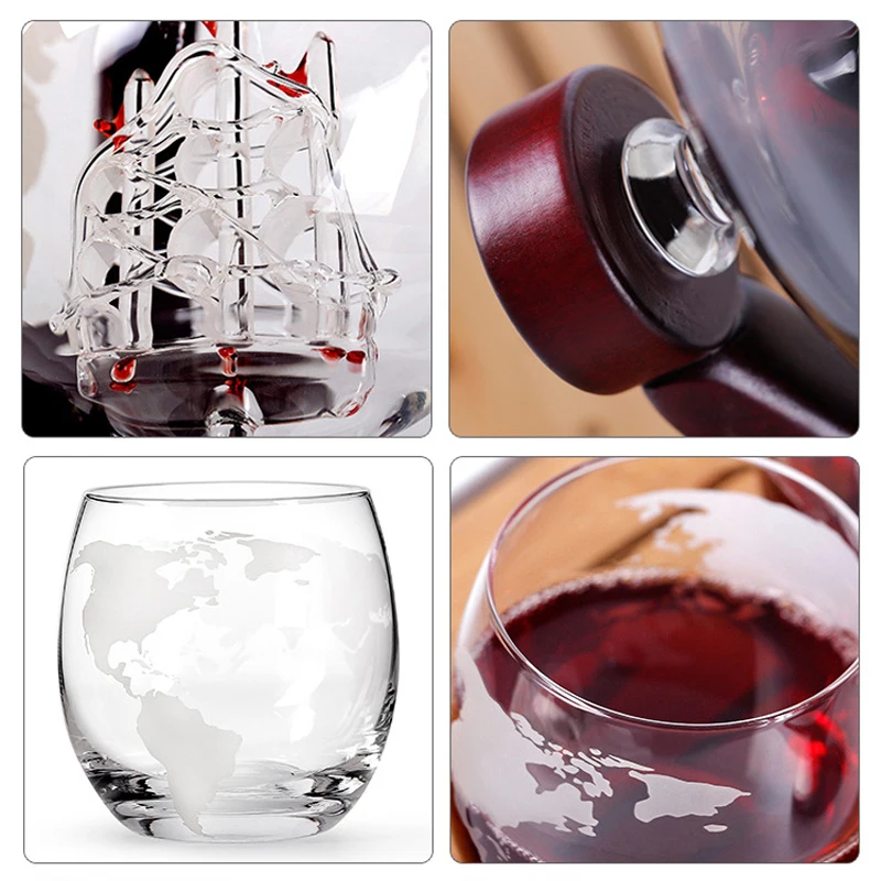 Whiskey Glass Set Crystal Glob - Decanter Globe Set recension och pris