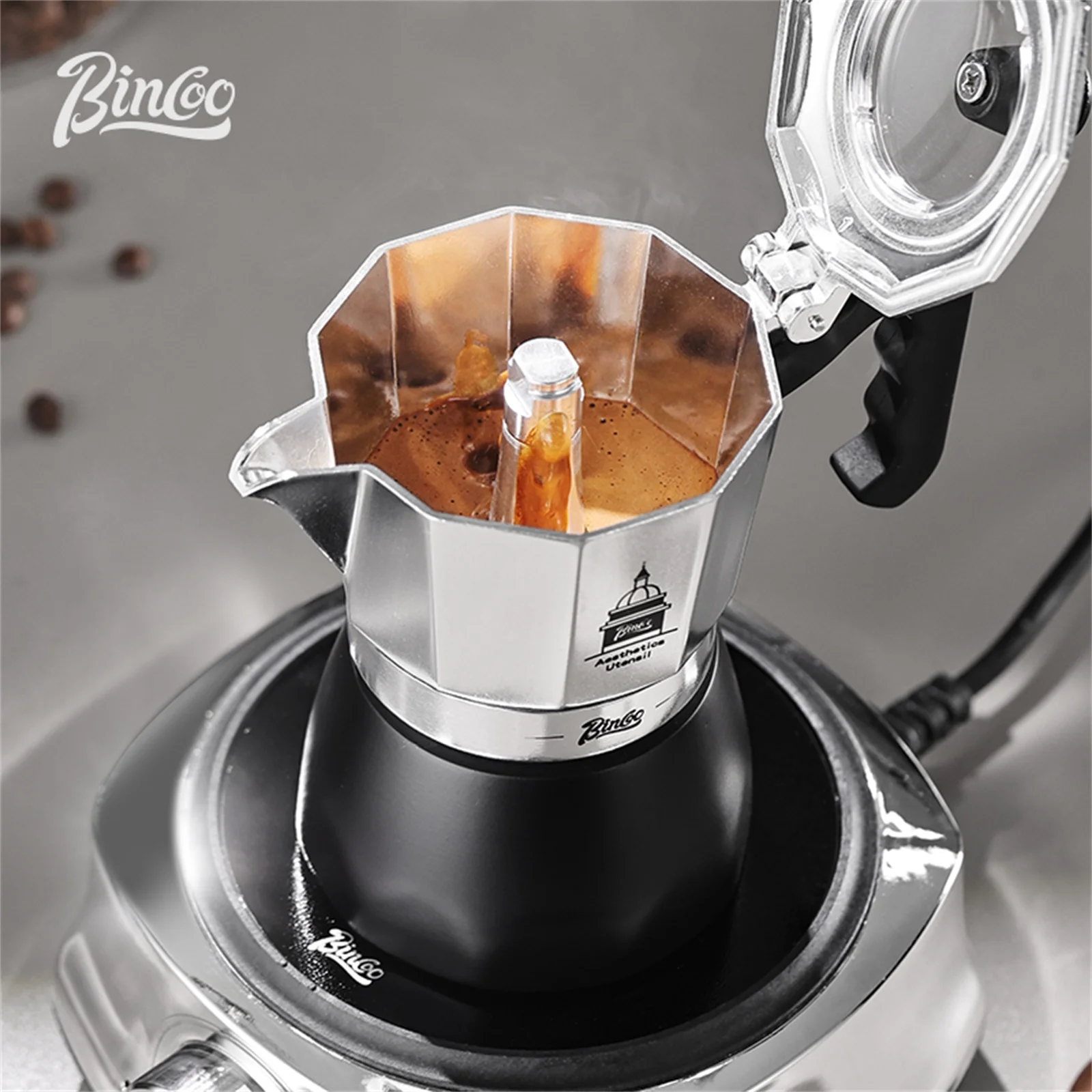 BINCOO Double Valve Moka Pot，E - Home Barista recension och pris