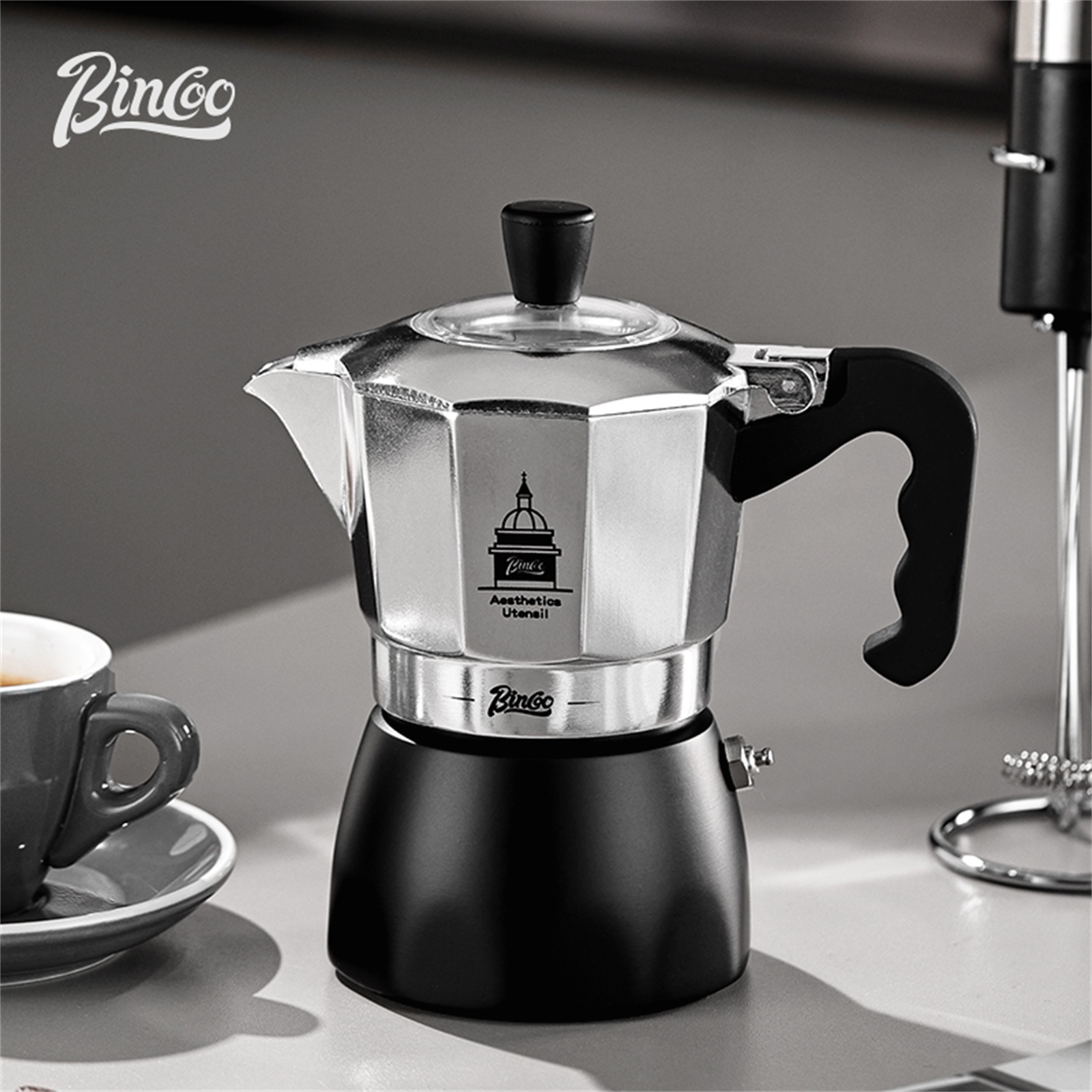 BINCOO Double Valve Moka Pot，E - Home Barista recension och pris