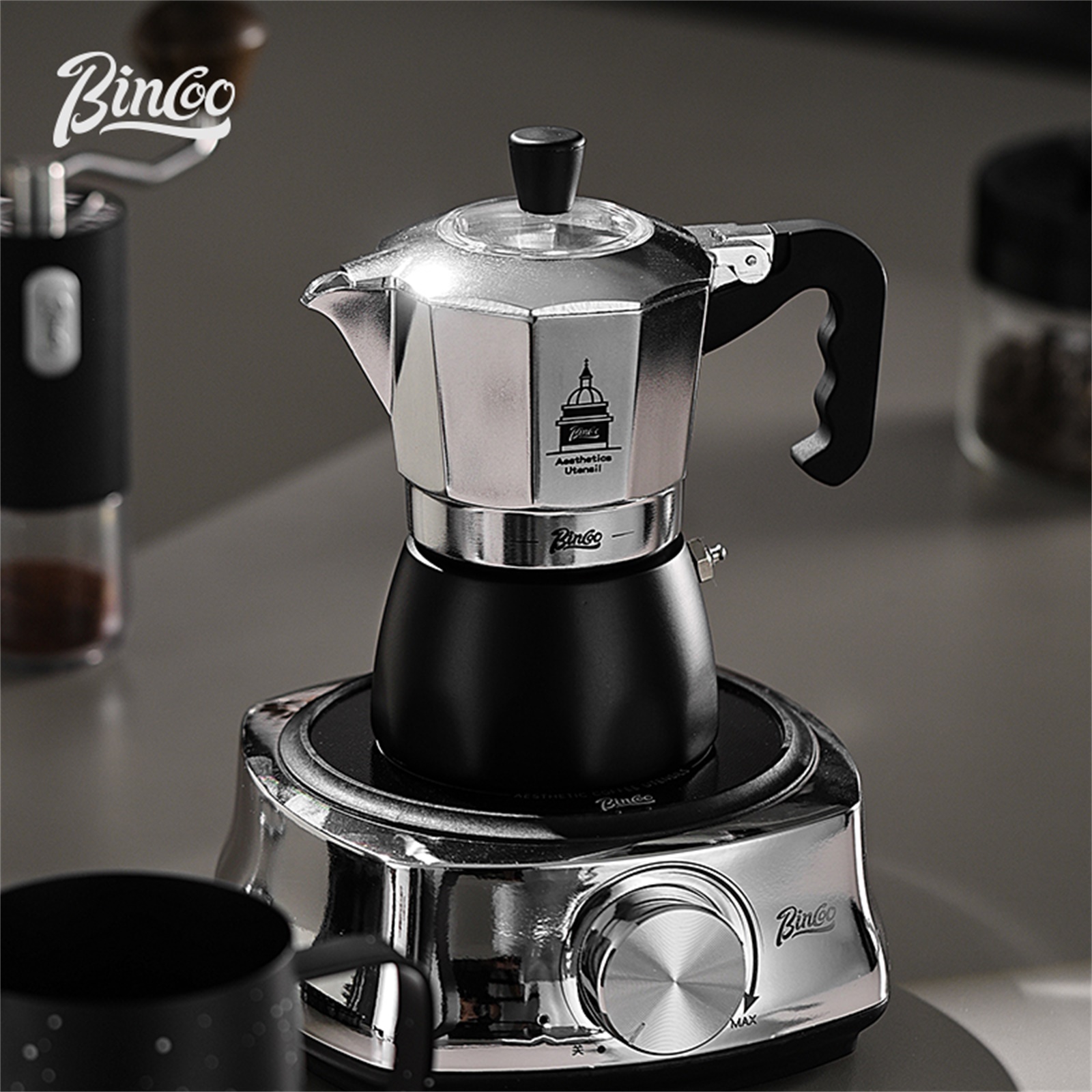BINCOO Double Valve Moka Pot，E - Home Barista recension och pris