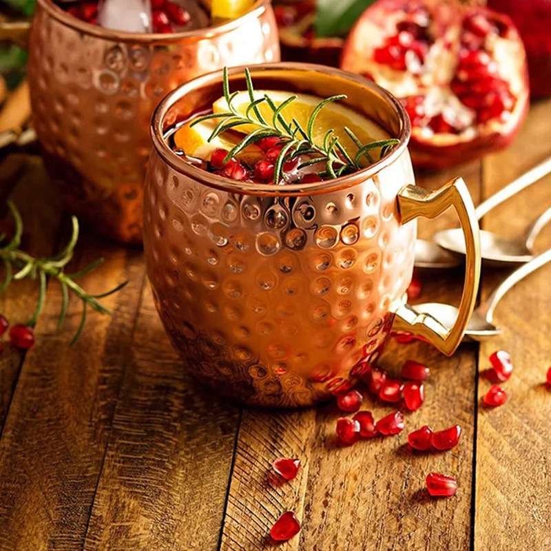 1-6PCS Cocktail Wine Cup Mosco - Mule Copper Mug recension och pris