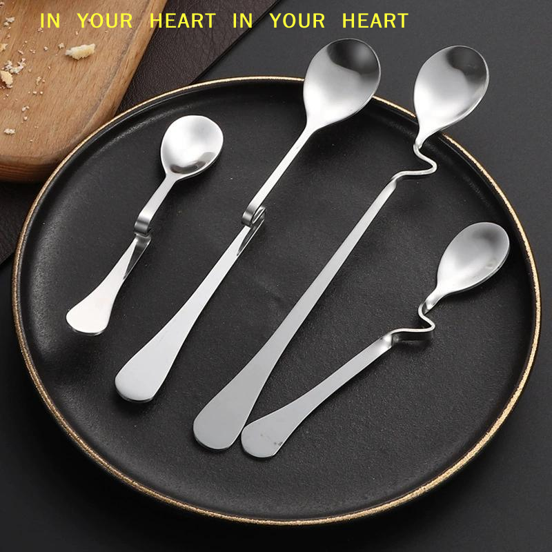 【X】Stainless Steel S-Shaped Ha - Bar Spoon Twisted recension och pris