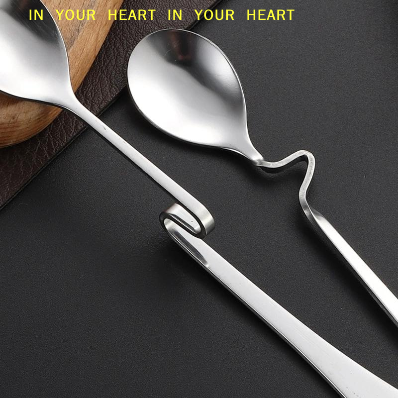 【X】Stainless Steel S-Shaped Ha - Bar Spoon Twisted recension och pris