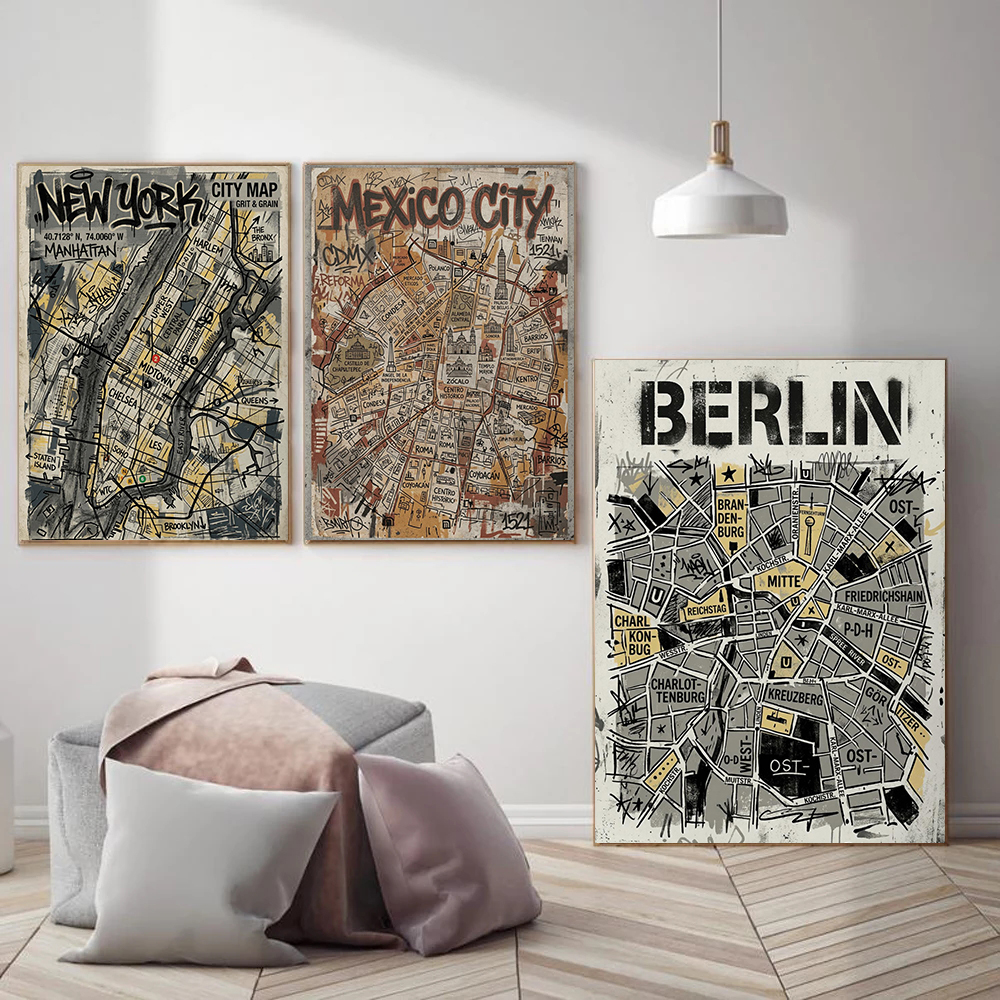 Urban Hand-Drawn Streets Graff - Home Barcelona recension och pris