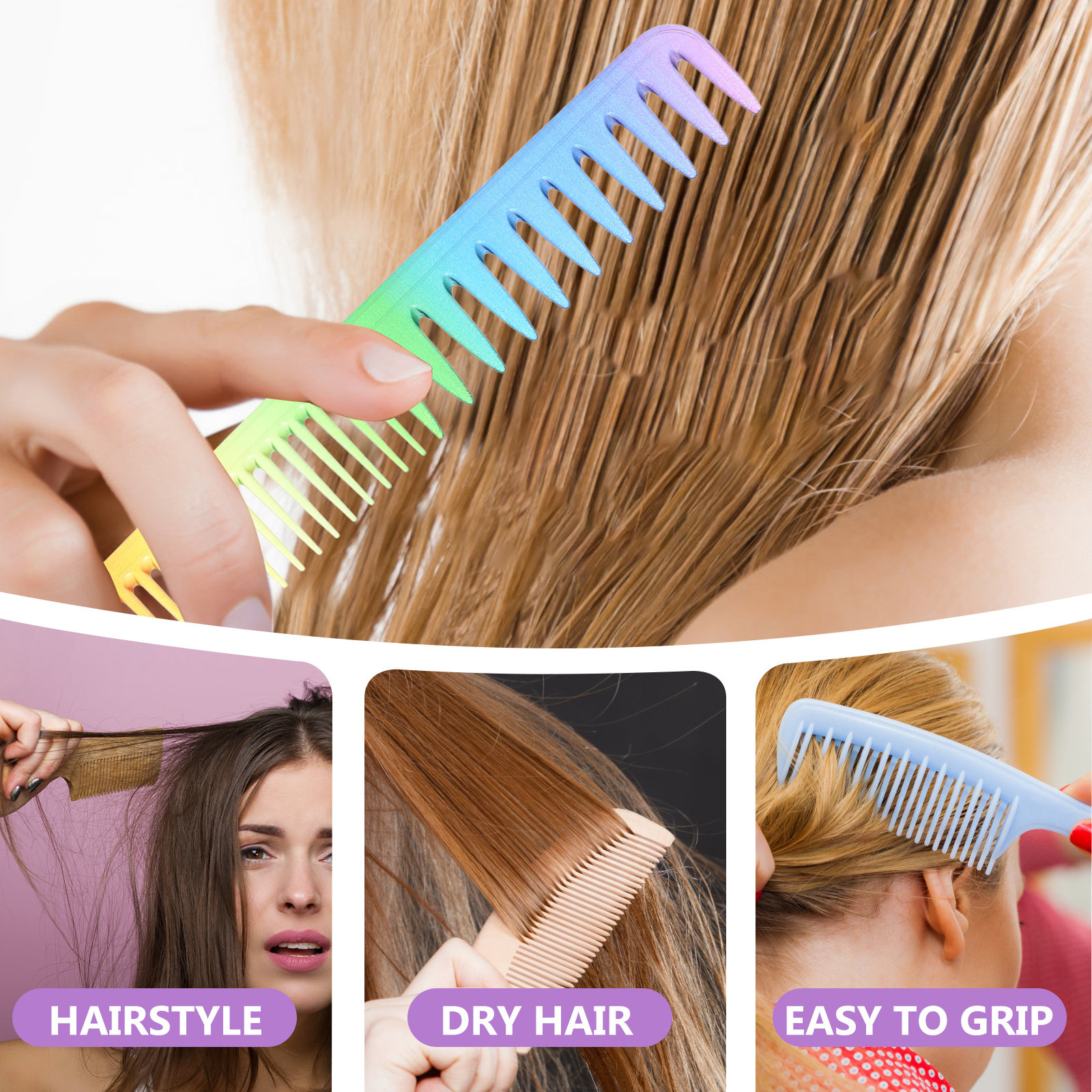 3Pcs Hair Cutting Comb Barber  - Home Barber recension och pris