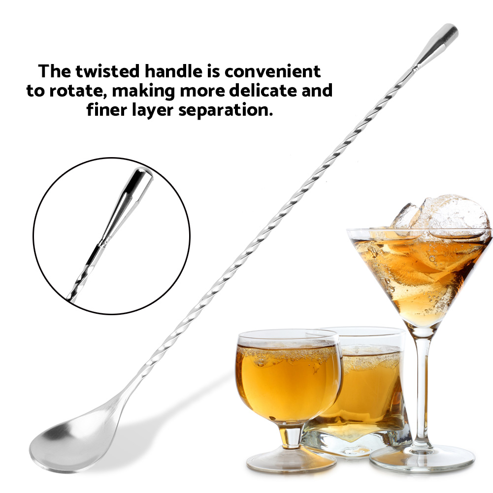 Stainless Steel Bar Wine Cockt - Bar Spoon Twisted recension och pris