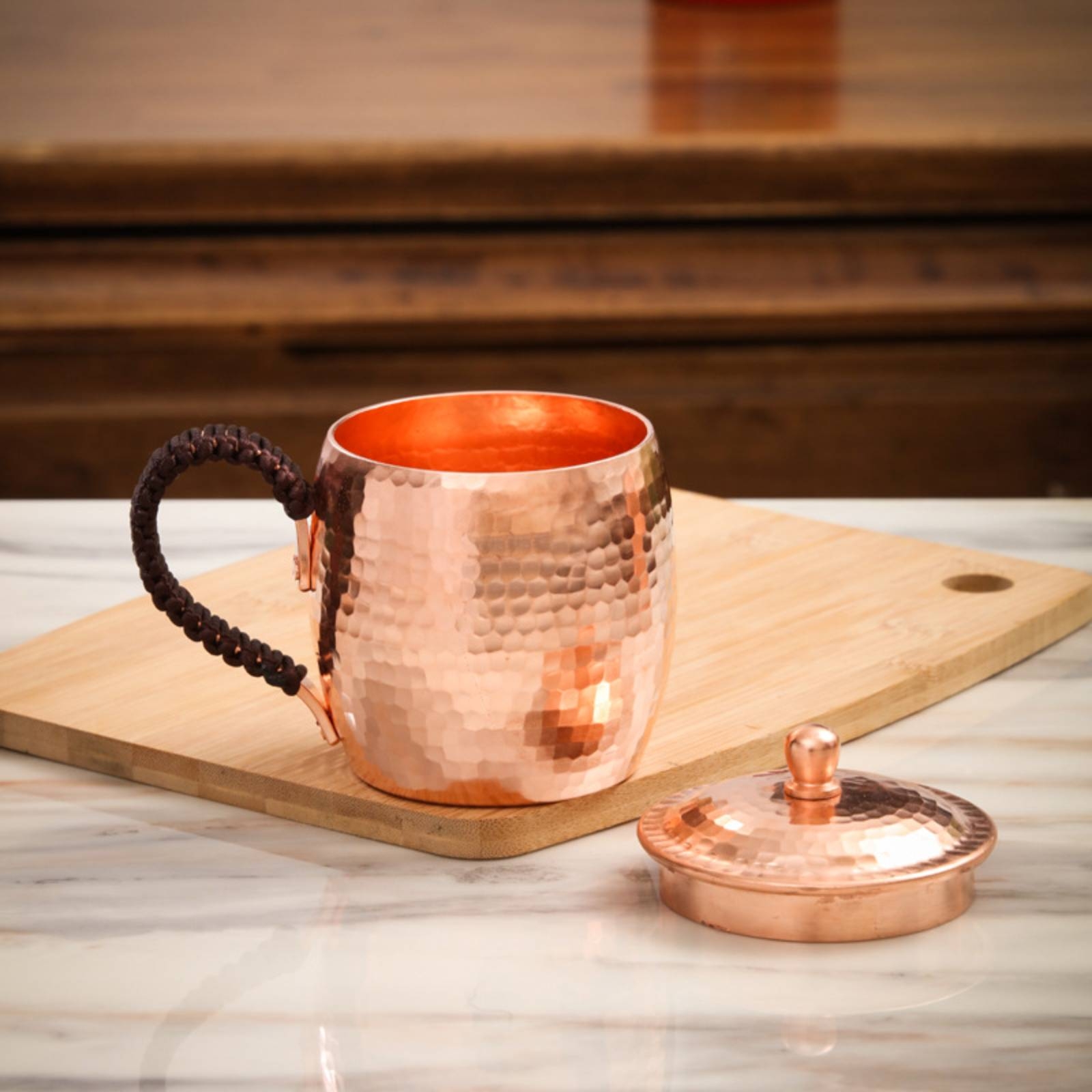 2 Pieces Handmade Copper Tea C - Mule Copper Mug recension och pris