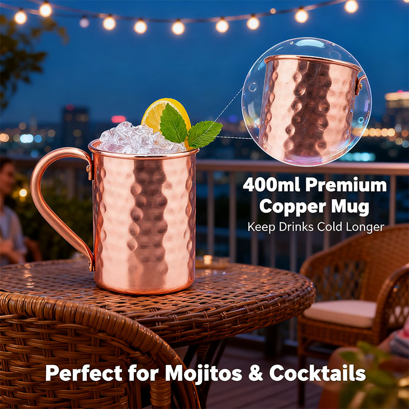 New 100% Copper Cups Pure Soli - Mule Copper Mug recension och pris