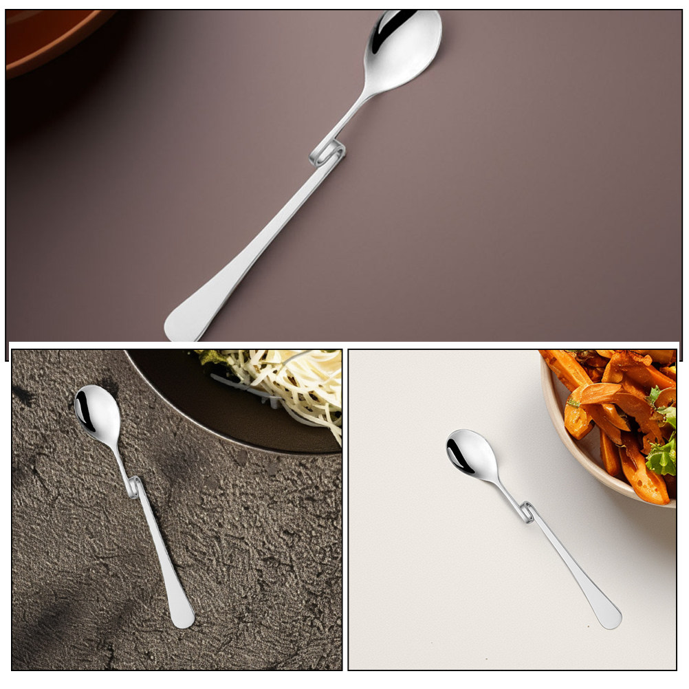 6Pcs Stainless Steel S Shape H - Bar Spoon Twisted recension och pris