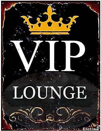 Metal tin Sign Decor VIP Loung - Home Bar Lounge recension och pris