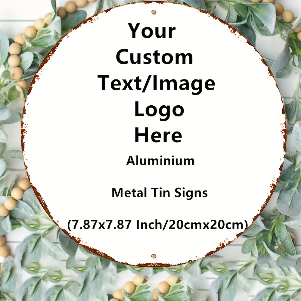 Custom Round 2D Metal Tin Sign - Home Bar Signs recension och pris
