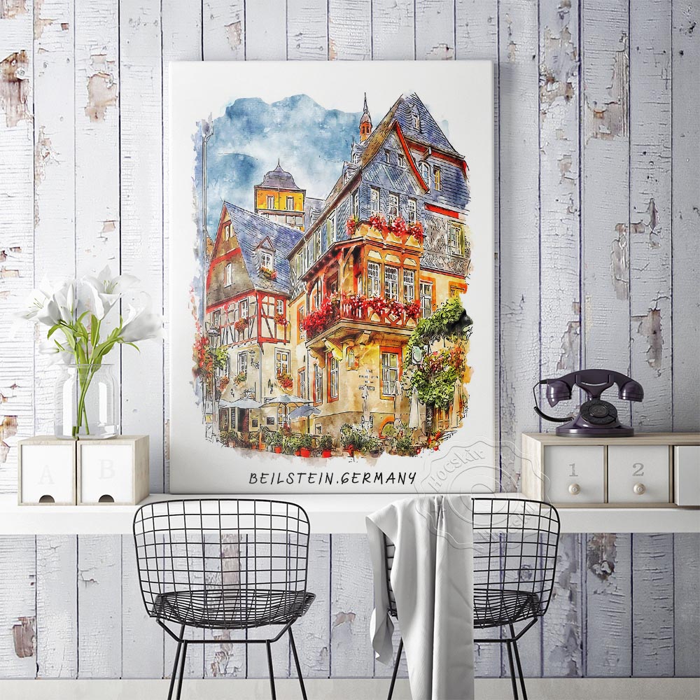 Watercolor Print, World Travel - Home Barcelona recension och pris