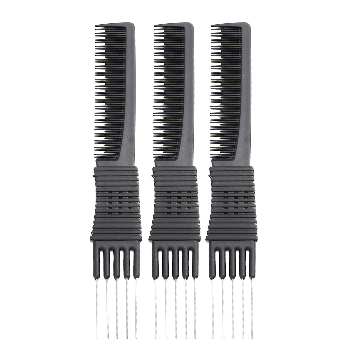 3Pcs Hair Combs Black Plastic  - Home Barber recension och pris