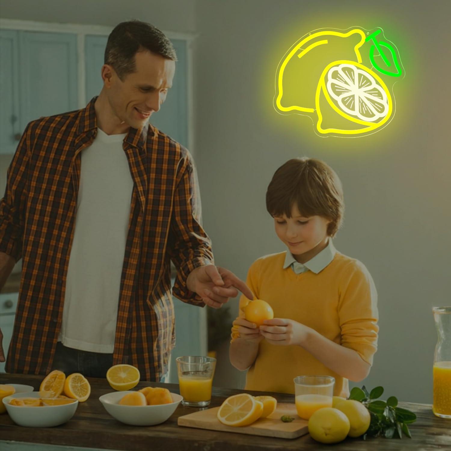 Lemon Neon Sign Dimmable LED L - Home Bar Signs recension och pris