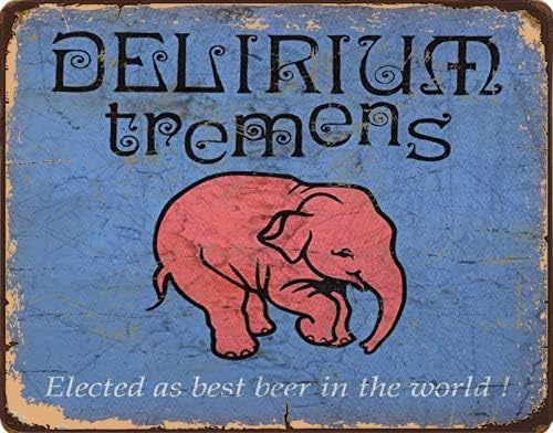 Tin Sign For Delirium Tremens  - Home Bar And Coffee recension och pris