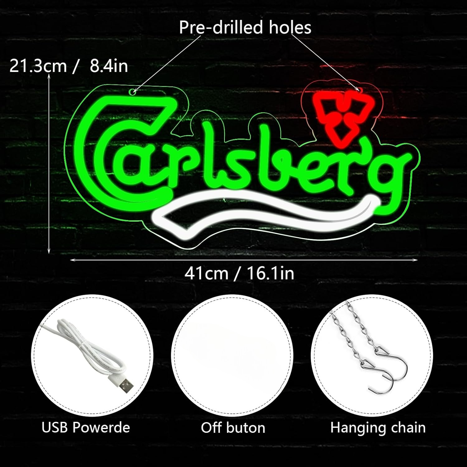 Beer Neon Sign Business USB Le - Home Bar Signs recension och pris
