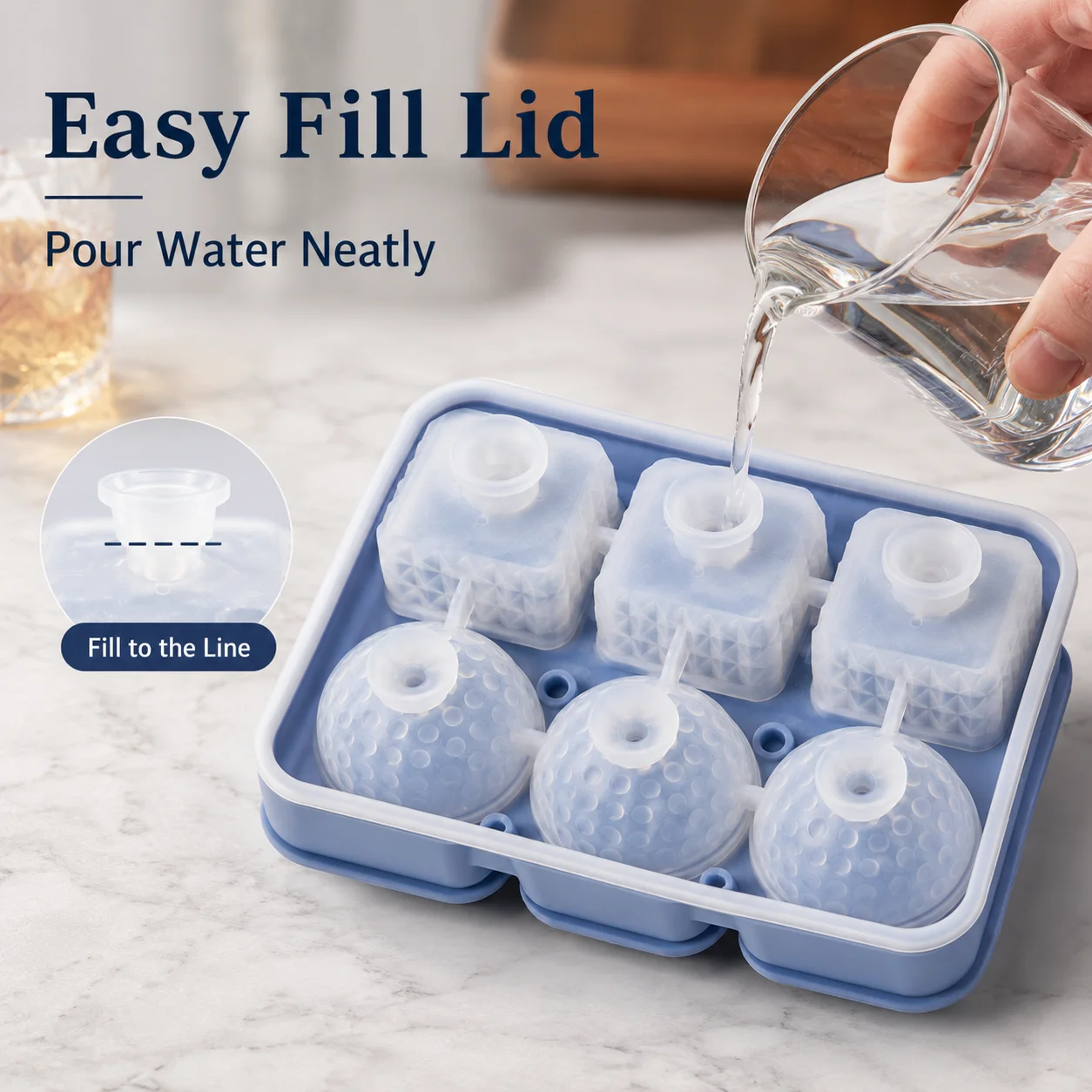 Silicone Whiskey Ice Cube Tray - Ice Mold Sphere recension och pris