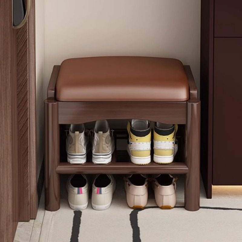 Modern Wood Foot Stool Shoe St - Home Bar Lounge recension och pris