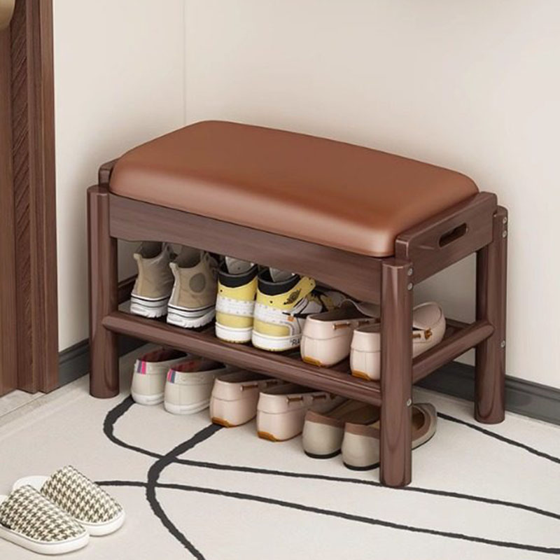 Modern Wood Foot Stool Shoe St - Home Bar Lounge recension och pris