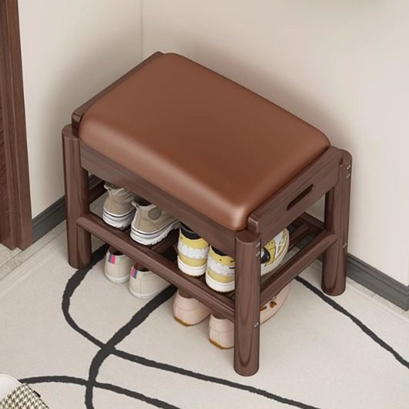 Modern Wood Foot Stool Shoe St - Home Bar Lounge recension och pris