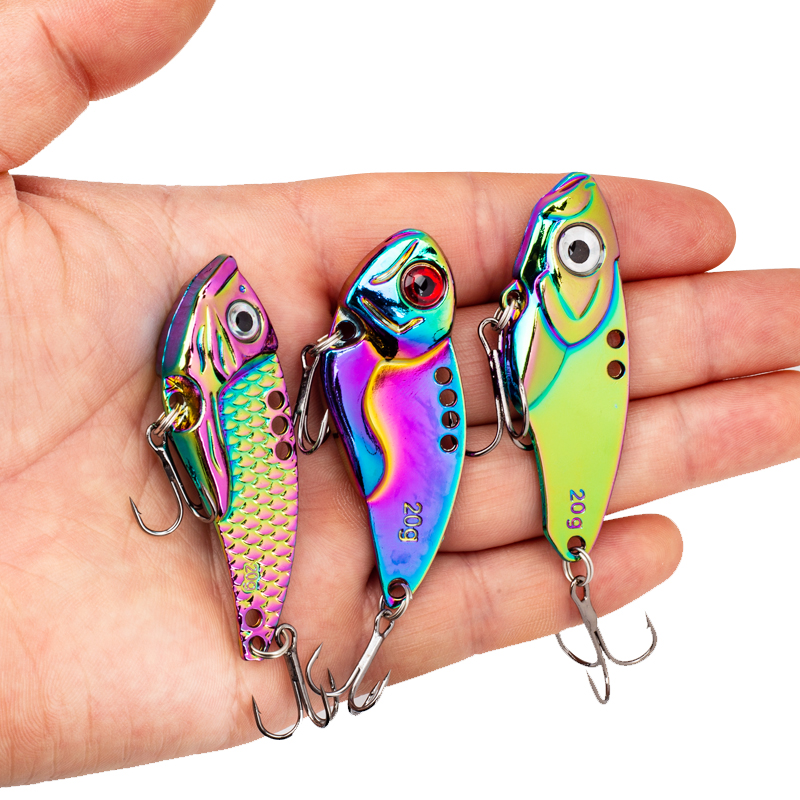 3PCS Metal Colorful VIB Lure 5 - Jigger Double Sided recension och pris