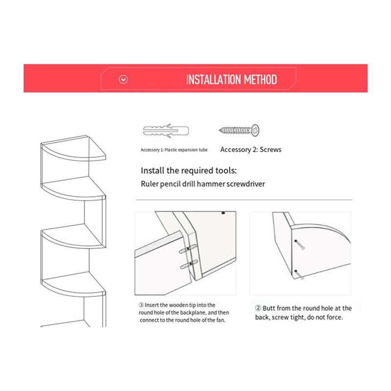 ABUL-Corner Shelf Corner Corne - Home Bar Shelf recension och pris