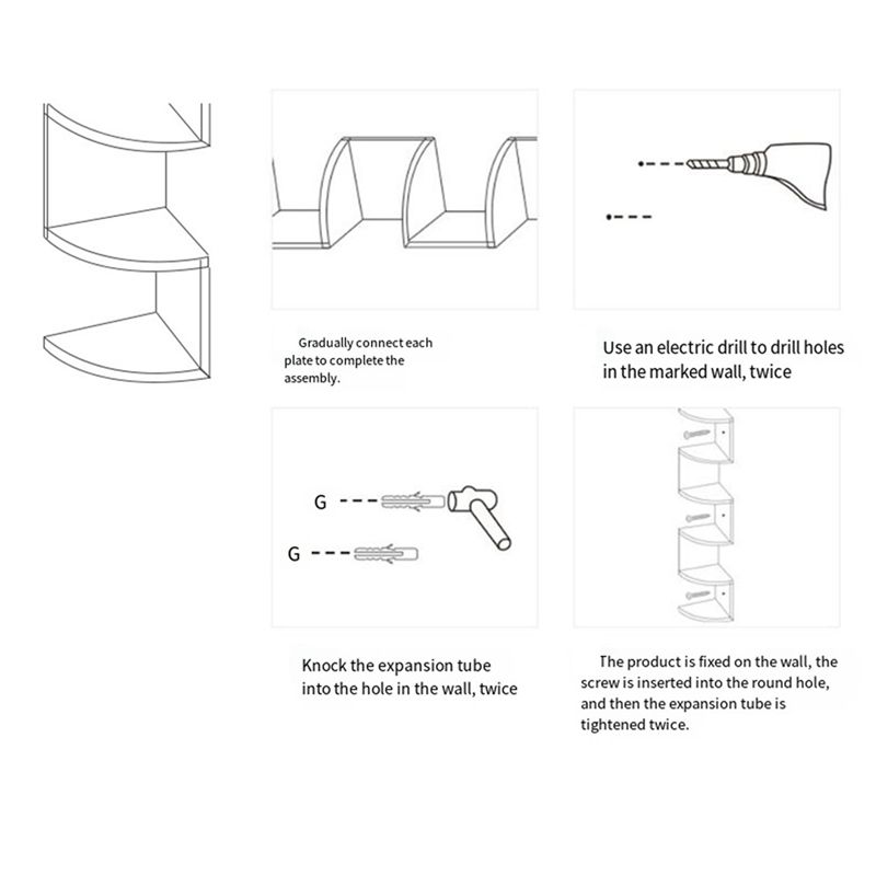 ABUL-Corner Shelf Corner Corne - Home Bar Shelf recension och pris