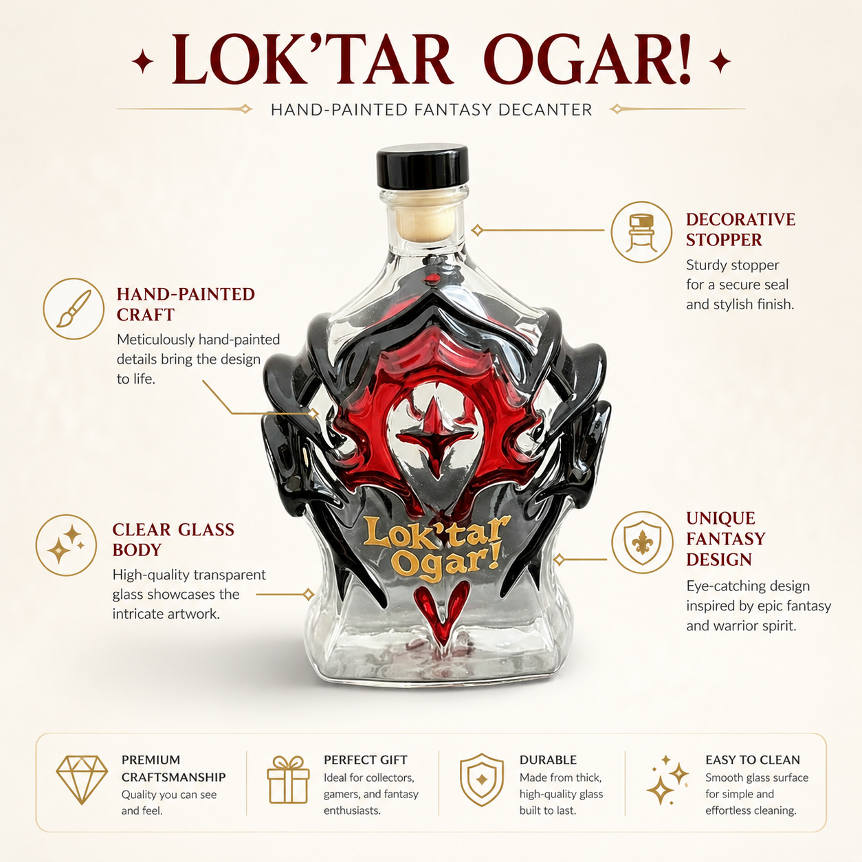 World of Warcraft Horde Lok'ta - Decanter Globe Set recension och pris