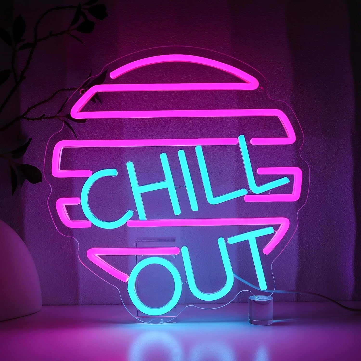 Chill Out Neon Sign for Wall D - Home Bar Lounge recension och pris