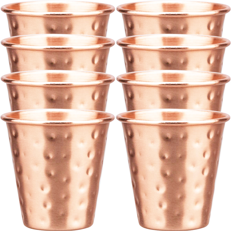 6cs 8Pcs New 100% Copper Cups  - Mule Copper Mug recension och pris