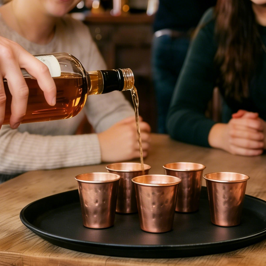 6cs 8Pcs New 100% Copper Cups  - Mule Copper Mug recension och pris