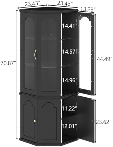 Corner Bar Cabinet w/LED Light - Home Bar And Cabinet recension och pris