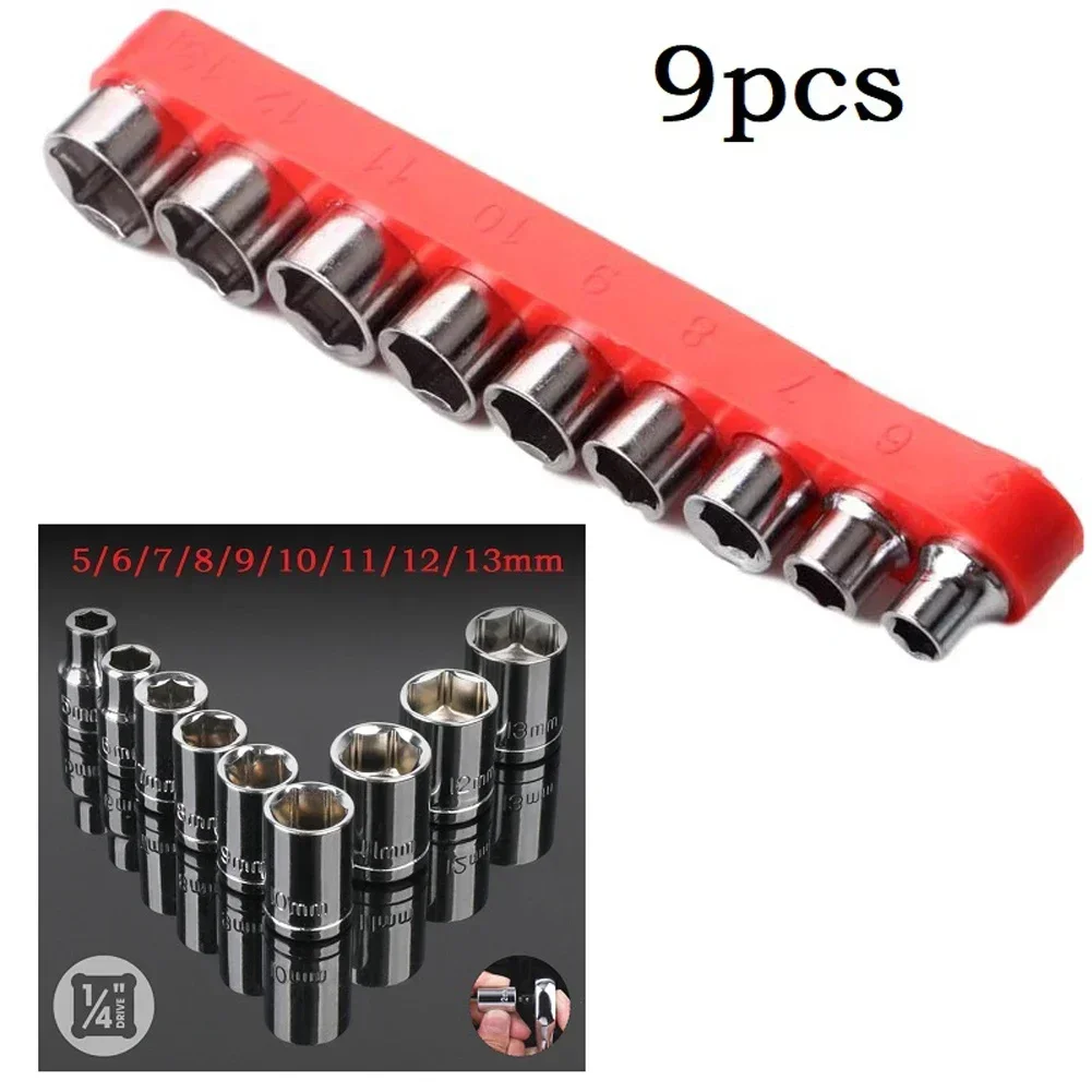 9 Pcs 1/4 Inch Drive 5-13mm He - Home Bar Supplies recension och pris