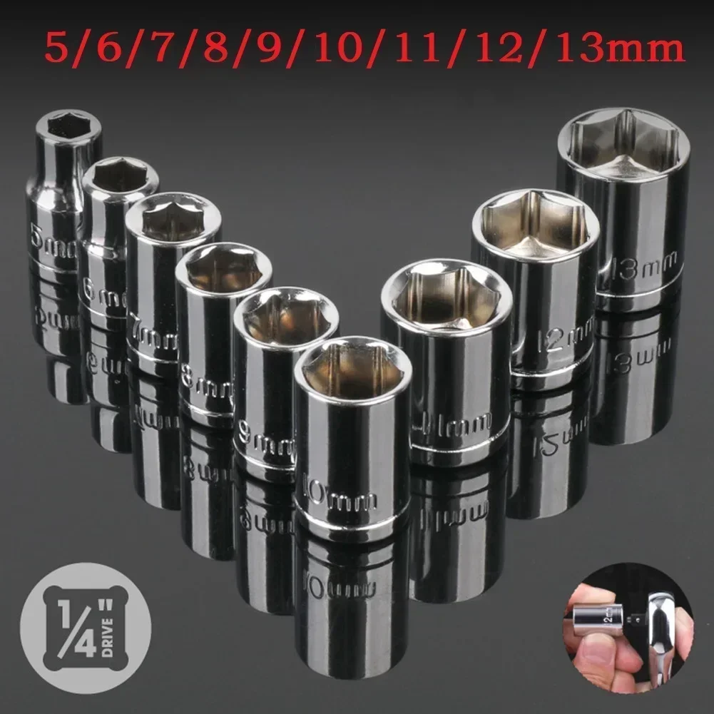 9 Pcs 1/4 Inch Drive 5-13mm He - Home Bar Supplies recension och pris