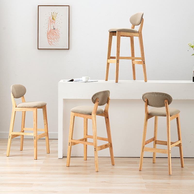 Simple solid wood bar chair, d - Home Bar Stools recension och pris