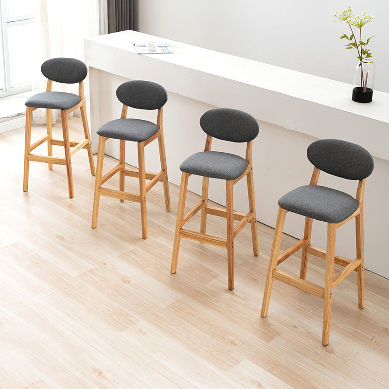 Simple solid wood bar chair, d - Home Bar Stools recension och pris
