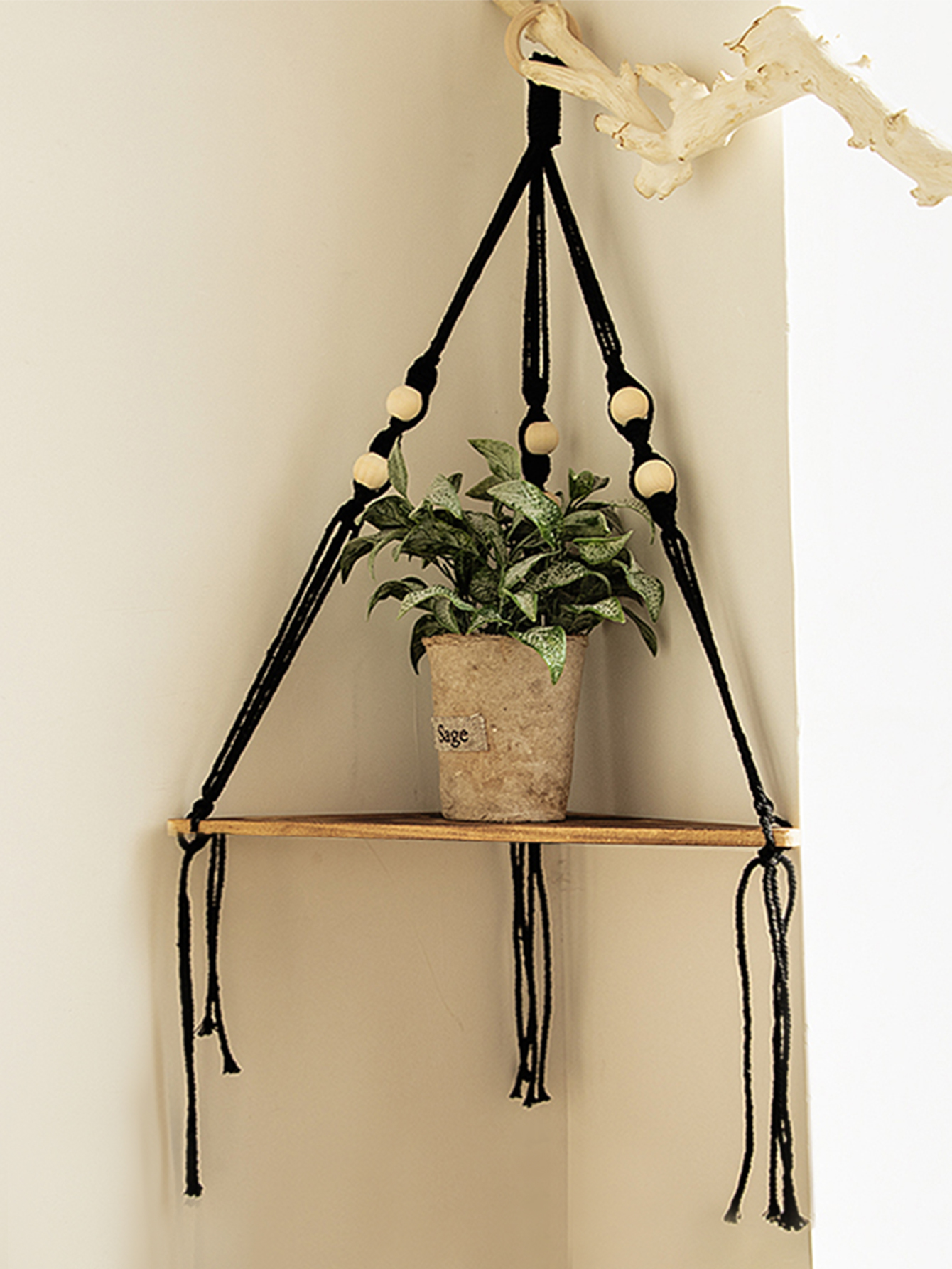 Wooden Corner Shelf Wall Decor - Home Bar Shelf recension och pris
