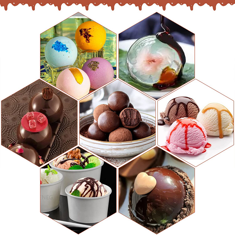6 Cavities Semicircle Silicone - Ice Mold Sphere recension och pris